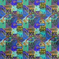 thumbnail image 1 of oneOone Georgette Viscose Vert Mer Tissu Cachemire Patchwork Tissu pour Robe Tissu Imprimé Tissu au Mètre 42 Pouces de Large, 1 of 5