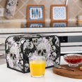 thumbnail image 5 of Toaster Cover 4 Slice Skull Dustproof Bread Maker Cover Fingerprint Bakeware Protection Wide Slot Toaster Bag Reusable Kitchen Small Appliance Cover TC278, 5 of 5