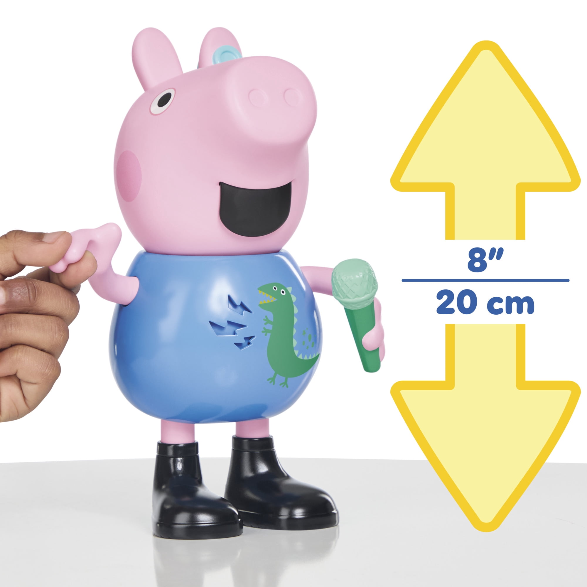 Jouets Peppa Pig Figurine George qui chante et fait des blagues, jouets musicaux préscolaires pour garçons et filles, 3 ans et plus - Version française