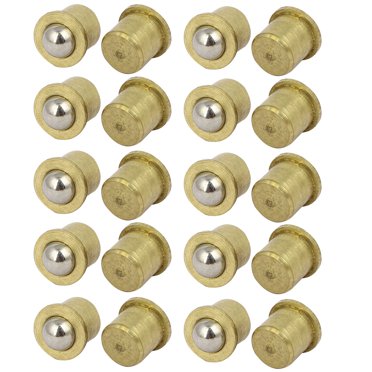 Unique Bargains Attrape-Boules en Laiton pour Porte d'Armoire 8mm Dia 20 Pcs