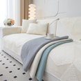 thumbnail image 2 of Washable Cotton Patchwork Slipcover Backside Anti Slip Particles Couch and L Shaped Sofa Towel Pure Color Breathable Seat Covers, 2 of 4