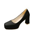 thumbnail image 2 of LSLJS Women's Plus-size Fashion Solid Color Waterproof Table Work Shoe Covers High Heel Shoes, 2 of 6
