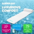 thumbnail image 3 of TRC Recreation Sunsation Matelas Flottant de Piscine en Mousse de 1,75 Pouces d'Épaisseur, 70 Pouces x 26 Pouces, Blanc, 3 of 9