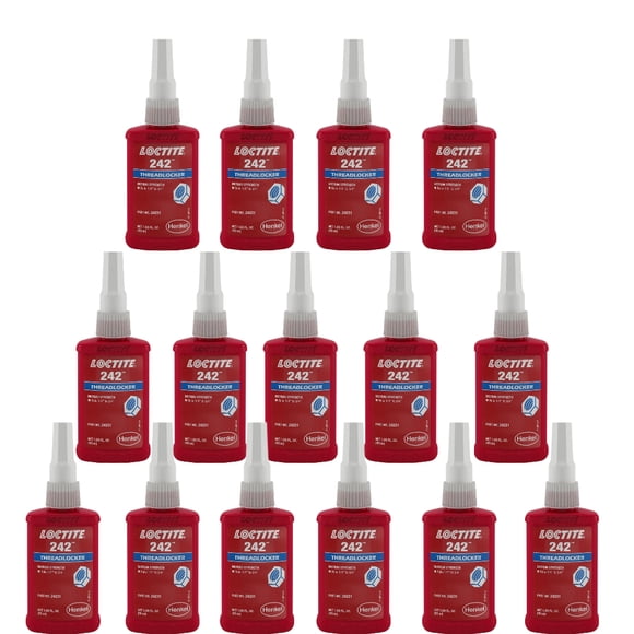 Loctite 242 Adhésif pour Filetage de Fil 50 ml Lot de 15 Pcs