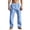 c01Blue, variant on LNWUY Mens Casual Linen Pants Loose Fit Elastic Drawstring Waist Button Straight-Legs Summer Yoga Beach Long Pants White XL