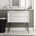 thumbnail image 4 of DHP Tribecca 36 Inch Floating Wall Mounted Bathroom Vanity, White, 4 of 9