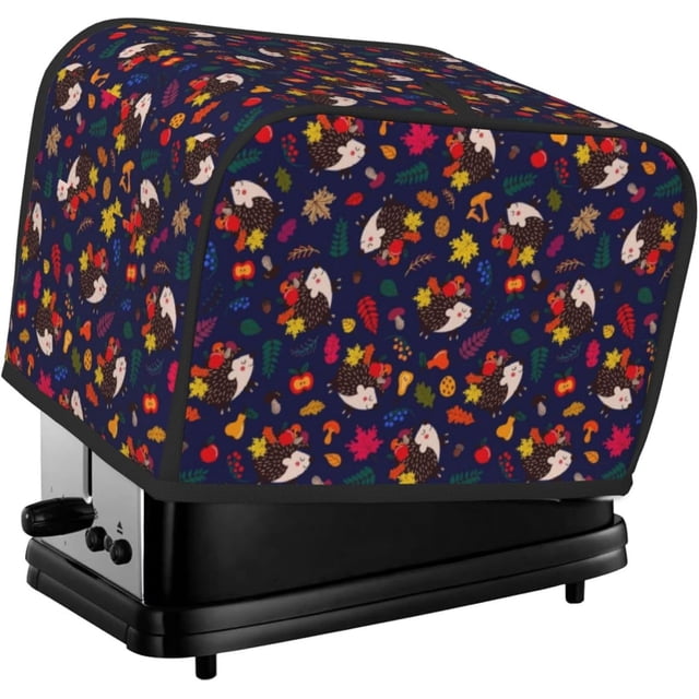 Toaster Cover 2 Slice Mushroom Dustproof Bread Maker Cover Fingerprint Bakeware Protection Wide Slot Toaster Bag Reusable Kitchen Small Appliance Cover TC278