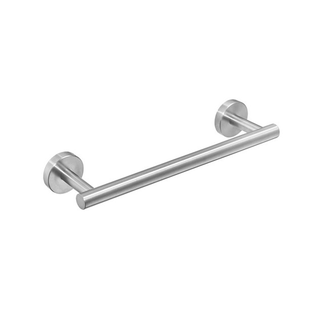 Towel Rack Stainless Steel Hanging 30cm Single Bar Shower Towels Rod Holder Wall Mounted Storage Shelf Bathroom Accessories