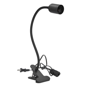 Support de Lampe de Bureau à Pince E27 E26 360 Col de Cygne Flexible Pince Pince pour Ampoule Support de Lampe de Lecture Pince Luminaire