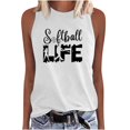 thumbnail image 2 of SDNall Womens Fashion Printed Round-Neck Loose Sleeveless T-shirt Pullover Tops, 2 of 9