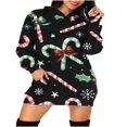 thumbnail image 2 of Ladies‘ Christmas Hoodie with Long Sleeves and Cartoon Print  featuring Pockets, 2 of 5