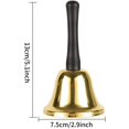 thumbnail image 3 of Hand-ringed metal bells in gold imitation Medium 65*120mm, 3 of 4