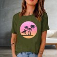 thumbnail image 3 of Birdeem Fashion Woman Print Round-Neck Short Sleeve T-Shirt Printing Loose Blouse Tops, 3 of 4