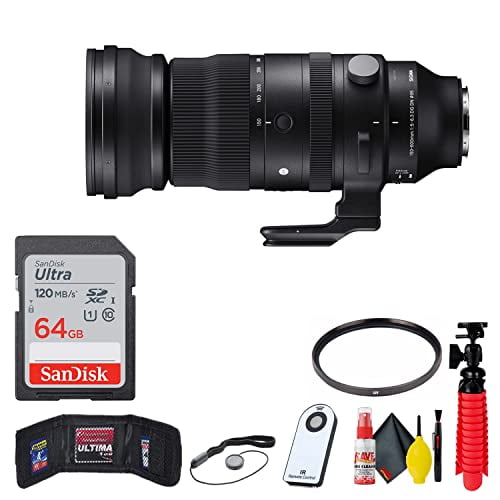 Sigma 150-600mm f/5-6.3 DG DN OS Sports Lens for Sony E W/Accessories