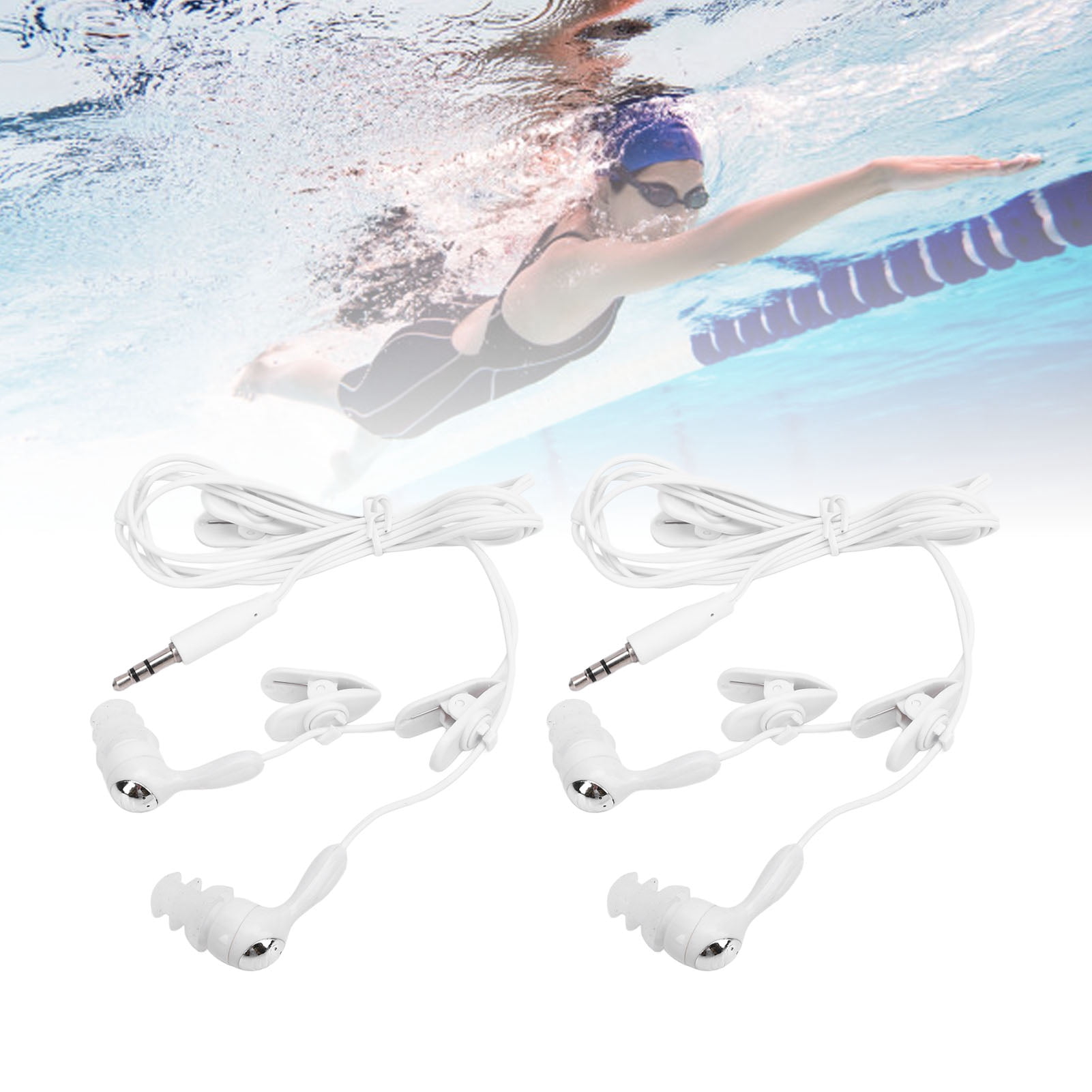 Earbuds 2 Pcs Wired Earphones IP68 Waterproofing Noise Isolation Clear Quality Sound 3.5mm Wired Earbuds for MP3 Player Phone Tablet