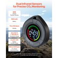 thumbnail image 2 of VEVOR Carbon Dioxide Monitor, CO2 Controller with Temperature and Humidity Display, NDIR Sensor Carbon Dioxide Detector, for Outdoors, Home, Office, Car, Lightweight & Portable, 2 of 9