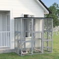 thumbnail image 2 of PawHut Catio d'Extérieur, Résistant aux Intempéries avec Plateformes, Gris, 2 of 10