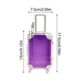 thumbnail image 3 of Cagogo under $5 Transparent Suitcase, Small Transparent Suitcase, Simulation Puzzle Storage Mini Travel, Miniature Luggage Organizer,KidsTravelToy, Transparent Storage Case, 3 of 6