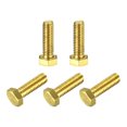 thumbnail image 1 of Unique Bargains Brass Hex Bolts, 5/16-18x1' 5 Pack Fully Thread Grade 4.8 Machine Screws, 1 of 4