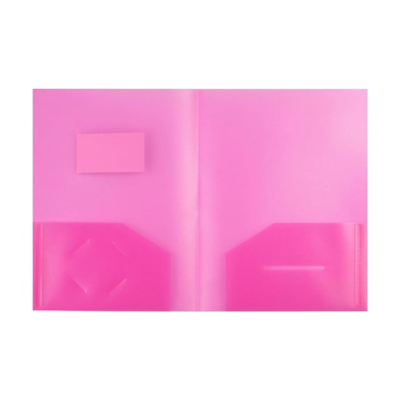 ZTTD Dossiers en Plastique à 2 Pochettes, (1 Paquet) Couleurs Violettes, Dossiers 8,5x11 avec Pochettes, Poly Résistant aux Déchirures Durable Sans Acide, Nettoyable, Comprend des Étiquettes