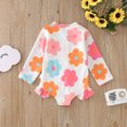 thumbnail image 2 of B91xZ Girls Rash Guard Swimsuit Beach Sport Athletic One Piece Swimsuit,Orange 2-3 Years, 2 of 5