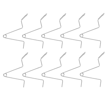 KAKOWELY 10 Pcs Beehive Spring Clips Stainless Steel Beehive Connector Holders (Silver),3.54X"X2.36"X0.04"