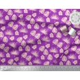 thumbnail image 3 of Soimoi Purple Heavy Canvas Fabric Palm & Monstera Leaves Decor Fabric Printed BTY 58 Inch Wide, 3 of 3