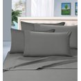 thumbnail image 2 of Mocassi ® 1500 Thread Count Brushed Microfiber Prestige Collection Luxury Bed Sheets Set , Queen, Gray, 2 of 2