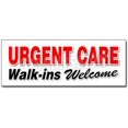 thumbnail image 1 of 12" Urgent Care Walk-INS Welcome Decal Sticker Medical Healthcare Emergency, 1 of 1