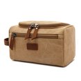 thumbnail image 1 of Trousse de Toilette pour Hommes Femmes Kit de Rasage Sac Dopp Kit pour Hommes Sac de Rasage de Voyage Housse Rabattable Trousse de Toilette en Toile pour Voyage, 1 of 6