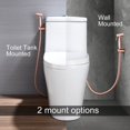 thumbnail image 4 of Ensemble de Pulvérisateur Bidet à Main en Acier Inoxydable, Kit d'Accessoires de Fixation de Bidet, Monté au Mur /monté dans le Réservoir de Toilette, Douche Musulmane pour Auto-Nettoyage, Or, 4 of 9