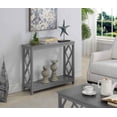 thumbnail image 2 of Convenience Concepts Table Console Diamant en Finition Bois Gris, 2 of 6