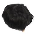 thumbnail image 3 of Men Hair Replacement,Boy Wig Black Short Men Full Wig Straight Hair Replacement User-Friendly Design, 3 of 14