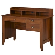 HOMCOM Computer Desk with Drawer Home Office Writing Study Table, Brown