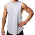 thumbnail image 1 of Sport Débardeur Sans Manches à Encolure Ronde pour Homme, Mode Décontractée d'Été, Uni, 1 of 1