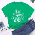 thumbnail image 4 of EGNMCR T-shirt de Pâques Femmes Chemises Imprimé de Pâques T-shirt à Col Rond pour Femmes Mode et Confortable Haut de Chemise pour Femmes Haut à Manches Courtes à Col Rond/chemise T-Shirts pour Femmes, 4 of 7