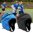 thumbnail image 3 of PENGXIANG Soft Shell Football Helmet Scrum Cap 7v7 Rugby Helmet Foam Cotton Protective Soft Padded Headgear Autism Surf Flag Football Helmet Youth Adult, 3 of 6