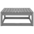 thumbnail image 2 of vidaXL Garden Footstool 70x70x30 cm Grey Solid Wood Pine, 2 of 4
