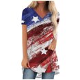 thumbnail image 1 of Birdeem Chemises Imprimées Mode Décontractée pour Femmes Manches Courtes Tee-Shirt Ample Tunique Blouse, 1 of 6