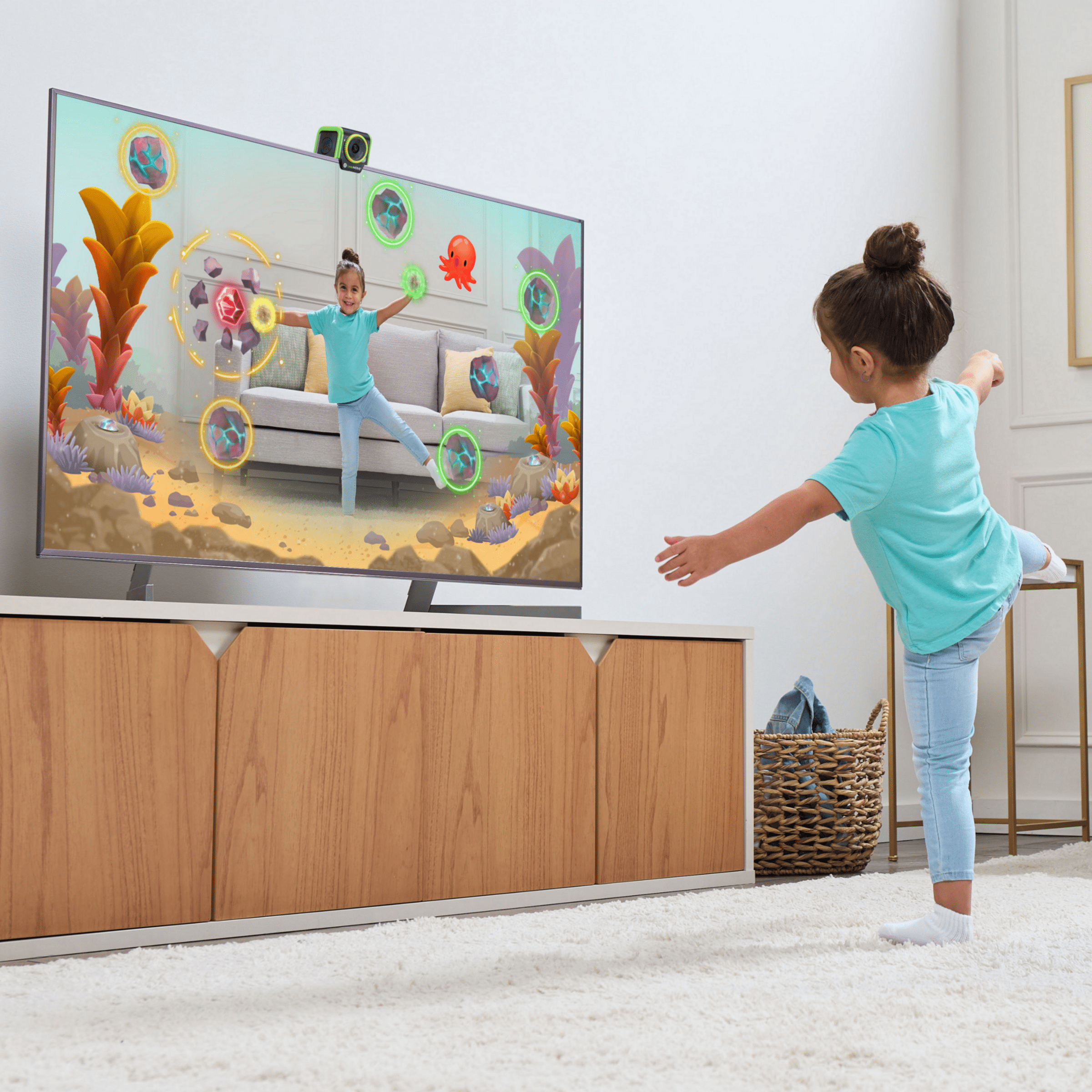 LeapFrog® LeapMove - Système de jeu vidéo d'apprentissage actif - Version francaise, 4-7 Ans