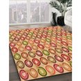 thumbnail image 3 of Ahgly Company Machine Washable Indoor Rectangle Transitional Yellow Orange Area Rugs, 5' x 8', 3 of 7