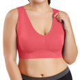 thumbnail image 1 of Kcodviy Bra Plus Bra Ultra Women Bra Set and Plus Size Thin Size Full Cup Running Bra Tops Large Color Sports Wireless Bra for Women Bra Women's Blouse, 1 of 5