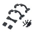 thumbnail image 1 of TISHITA Tie Rod Mount Axle Up Servo Bracket Set for WPL C14 C24 RC Car Vehicle Black, 1 of 8