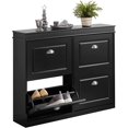 thumbnail image 1 of SoBuy FSR79-SCH,4 Drawers Shoe Cabinet Shoe Rack Shoe Storage Cupboard Organizer Unit,Black, 1 of 5