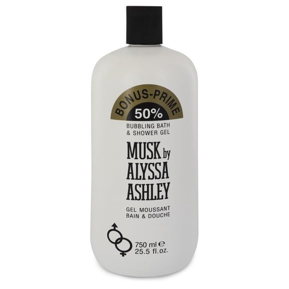 Alyssa Ashley awaly25sg Musk 25.5 oz Bubbling Bath & Shower Gel for Women