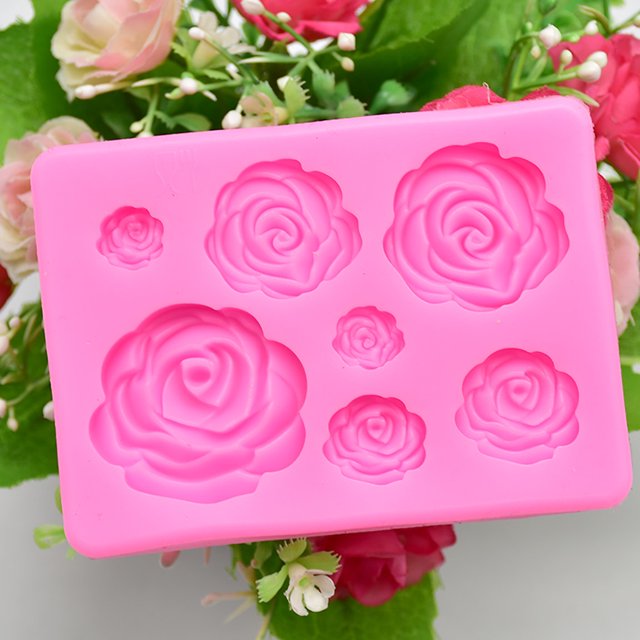 Vaidha Rose Flower Fondant Tools Chocolate