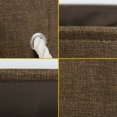 thumbnail image 4 of Panier de Rangement Pliable Bac Jouets Boîte Paniers en Lin Couleur Chocolat Taille g, 4 of 8