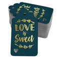 thumbnail image 1 of Inkdotpot 50 Pack Love Is Sweet Wedding Favor Paper Tags Craft Real Gold Foil Hang Tag, 1 of 6
