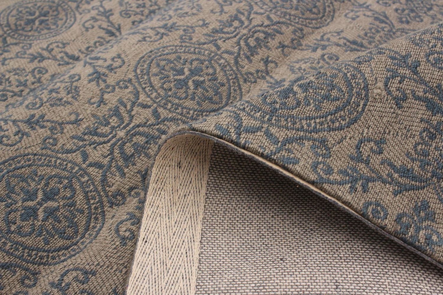 ECARPETGALLERY 4'9" x 6'9" Transitional Collage Handmade Area Rug for Living Room, Dining Room and Bedroom in Grey