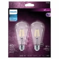 thumbnail image 5 of PHILIPS 4.5W ST19 Medium Base Daylight LED Light Bulbs Vintage- Clear Glass, 2 Pack, 5 of 5